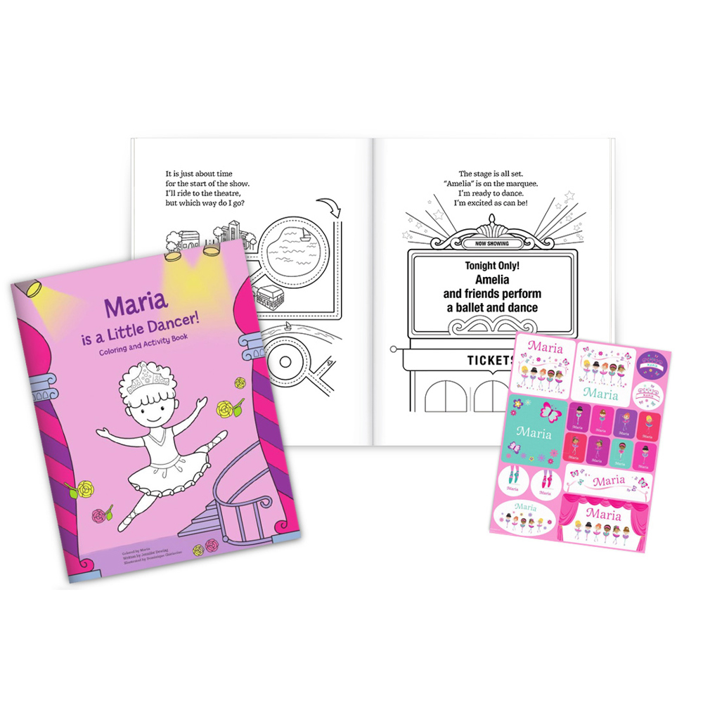 I'm a Little Dancer Coloring Book and Sticker Gift Set