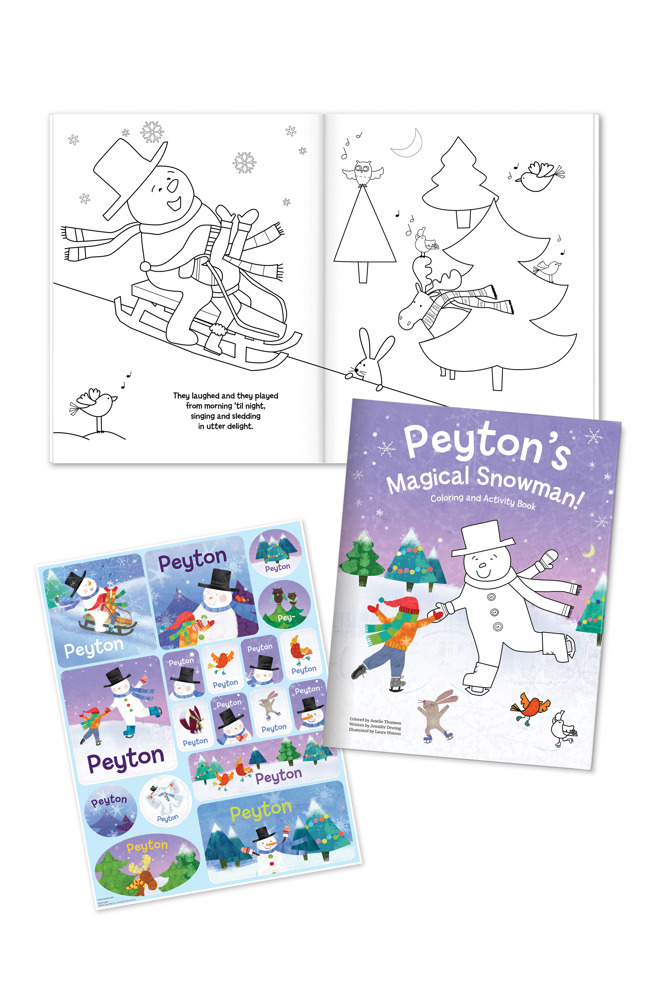 My Magical Snowman Coloring Book and Sticker Gift Set