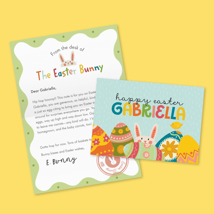 Personalized Easter Basket Builder - Including a Letter From the Easter Bunny