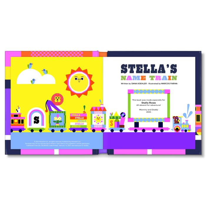My Name Train Personalized Board Book