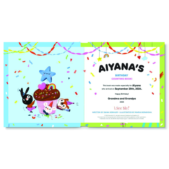 My Birthday Counting Personalized Board Book