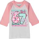  Six Seven 6 7 Valentine Graphic Tee for Girls | Pink Raglan Tee | 67 tshirt