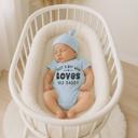  Just a Boy Who Loves His Daddy Blue Short Sleeve Onesie | Multiple Sizes