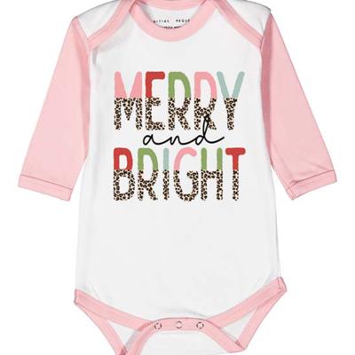 Christmas Graphic Bodysuit for Baby | Merry & Bright | Holiday Graphic for Baby