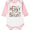  Christmas Graphic Bodysuit for Baby | Merry & Bright | Holiday Graphic for Baby