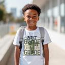  BACK TO SCHOOL | PreK Kindergarten First Grade| Camo Graphic | Boys SHort Sleeve Tee