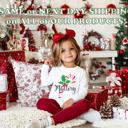 Personalized Candy Cane Christmas Graphic Toddler Tee | Holiday Graphic Tee for Toddler Girls | Festive Toddler Apparel | Girls Personalized Long Sleeve Tee