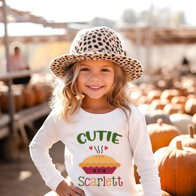 Thanksgiving Graphic Tee for Toddlers | Cutie Pie | Personalized Holiday Long Sleeve Tee for  Toddler