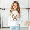  Christmas Graphic tee for Boys & Girls | Oh Come Let Us Adore Him | Holiday Graphic Tee for Kids | Christian Graphic Christmas Tee