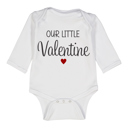  Our Little Valentine | Valentine Graphic for Baby | Baby Shower Gift | Long Sleeve Bodysuit