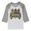  Southern Boy  | Gray Raglan Tee for Boys | Boys Grpahic Tee | Cotton Tshirt for Boys