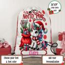  Personalized Kids Unicorn Santa Sack, Christmas Gift Sack, Gift Bag For Girl, Large Canvas Gift Bag