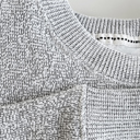 Large Gray Life Happens Dogs Help - Knit Sweatshirt