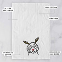 Aussiedoodle Reindeer Antler Red Nose Dog  Breed Tea Towel - 50+ Breeds