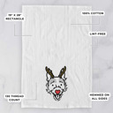 Jack Russell Terrier Reindeer Antler Red Nose Dog  Breed Tea Towel - 50+ Breeds
