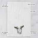 Bull Terrier Reindeer Antler Red Nose Dog  Breed Tea Towel - 50+ Breeds