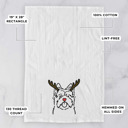 Cairn Terrier Reindeer Antler Red Nose Dog  Breed Tea Towel - 50+ Breeds