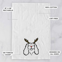 Cavalier King Charles Reindeer Antler Red Nose Dog  Breed Tea Towel - 50+ Breeds