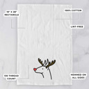 Doberman Reindeer Antler Red Nose Dog  Breed Tea Towel - 50+ Breeds