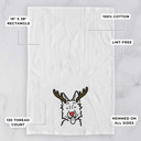 German Shepherd Reindeer Antler Red Nose Dog  Breed Tea Towel - 50+ Breeds
