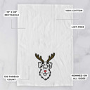 Schnauzer Reindeer Antler Red Nose Dog  Breed Tea Towel - 50+ Breeds
