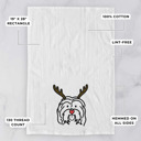Havanese Reindeer Antler Red Nose Dog  Breed Tea Towel - 50+ Breeds