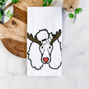 Poodle Reindeer Antler Red Nose Dog  Breed Tea Towel - 50+ Breeds