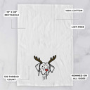 Vizsla Reindeer Antler Red Nose Dog  Breed Tea Towel - 50+ Breeds