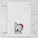 Australian Cattle Dog Doodled Santa Hat Dog  Breed Tea Towel - 50+ Breeds