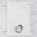 Beagle Doodled Santa Hat Dog  Breed Tea Towel - 50+ Breeds
