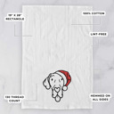 Great Dane Doodled Santa Hat Dog  Breed Tea Towel - 50+ Breeds