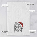 Cairn Terrier Doodled Santa Hat Dog  Breed Tea Towel - 50+ Breeds