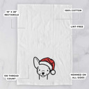 Chihuahua Doodled Santa Hat Dog  Breed Tea Towel - 50+ Breeds