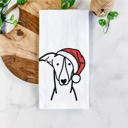 Greyhound Doodled Santa Hat Dog  Breed Tea Towel - 50+ Breeds