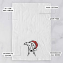 Greyhound Doodled Santa Hat Dog  Breed Tea Towel - 50+ Breeds