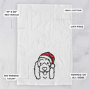 Coton de Tulear Doodled Santa Hat Dog  Breed Tea Towel - 50+ Breeds