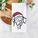 Vizsla Doodled Santa Hat Dog  Breed Tea Towel - 50+ Breeds