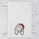 Springer Spaniel Doodled Santa Hat Dog  Breed Tea Towel - 50+ Breeds