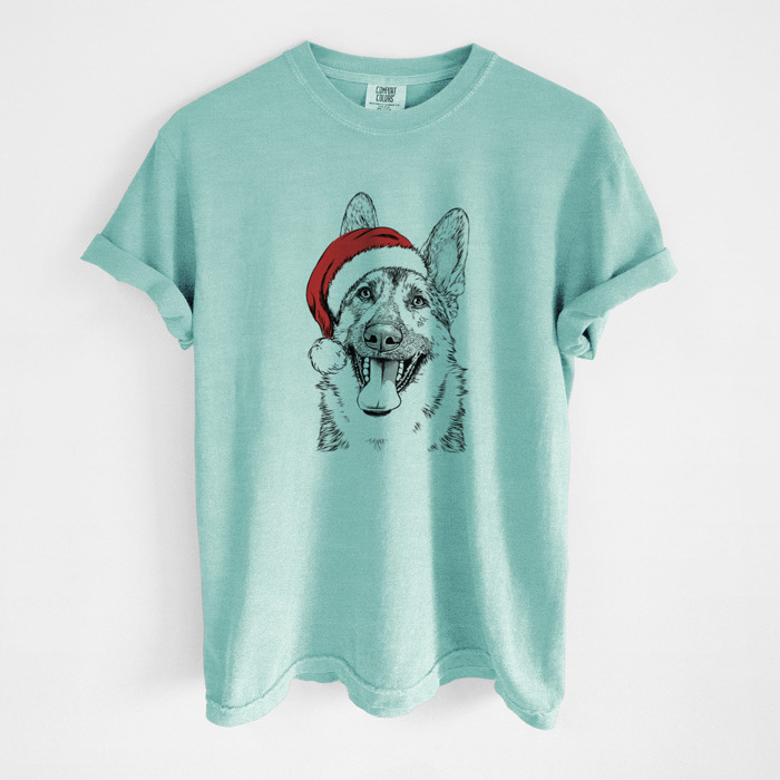 Santa Dog Breed Comfort Colors T-shirts - 40+ Dog Breeds
