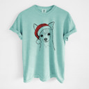 Large Chalky Mint - Chihuahua Santa Dog Breed Comfort Colors T-shirts - 40+ Dog Breeds