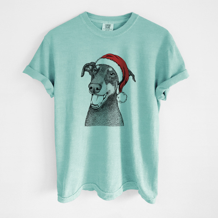 Santa Dog Breed Comfort Colors T-shirts - 40+ Dog Breeds