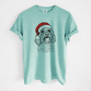Large Chalky Mint - Cavapoo Santa Dog Breed Comfort Colors T-shirts - 40+ Dog Breeds