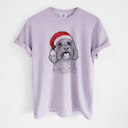 Large Orchid - Cavapoo Santa Dog Breed Comfort Colors T-shirts - 40+ Dog Breeds