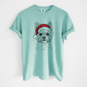 XXL Chalky Mint - Yorkie Santa Dog Breed Comfort Colors T-shirts - 40+ Dog Breeds