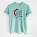 Large Chalky Mint - Boxer Santa Dog Breed Comfort Colors T-shirts - 40+ Dog Breeds