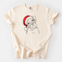 Large Ivory - Boxer Santa Dog Breed Comfort Colors T-shirts - 40+ Dog Breeds