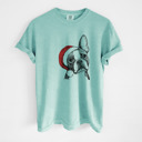 Large Chalky Mint - Boston Terrier Santa Dog Breed Comfort Colors T-shirts - 40+ Dog Breeds