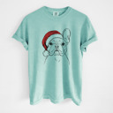Large Chalky Mint - French Bulldog 2 Santa Dog Breed Comfort Colors T-shirts - 40+ Dog Breeds