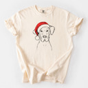 Large Ivory - Great Dane Santa Dog Breed Comfort Colors T-shirts - 40+ Dog Breeds