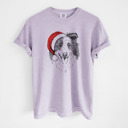 XL Orchid - Border Collie Santa Dog Breed Comfort Colors T-shirts - 40+ Dog Breeds